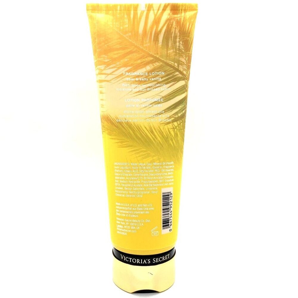 Victoria's Secret SUN BLISSED Lotion 8 Oz PEAR & SALTY VANILLA New - Picture 5 of 6